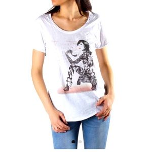 Sexy Woman , Made in Italy, white t-shirt